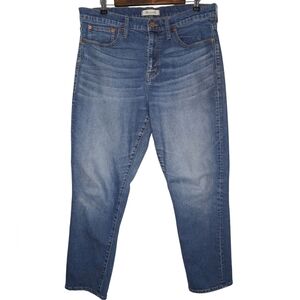 Madewell Cruiser Straight High Rise Medium Wash Blue Straight Leg Jeans Size 32